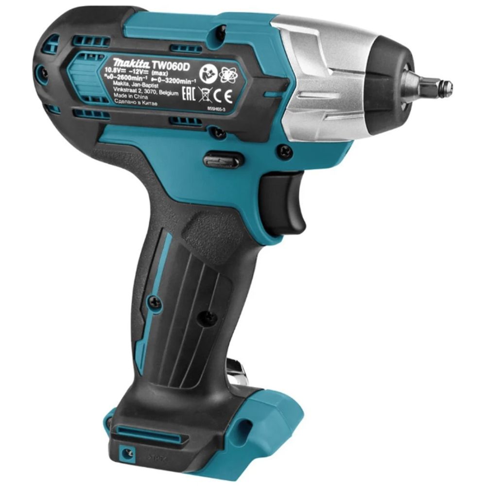 Аккумуляторный гайковерт Makita TW060DSME, 12 В, 60 Нм, 3200 уд/мин, с 2 АКБ 4 Ач и ЗУ, в кейсе