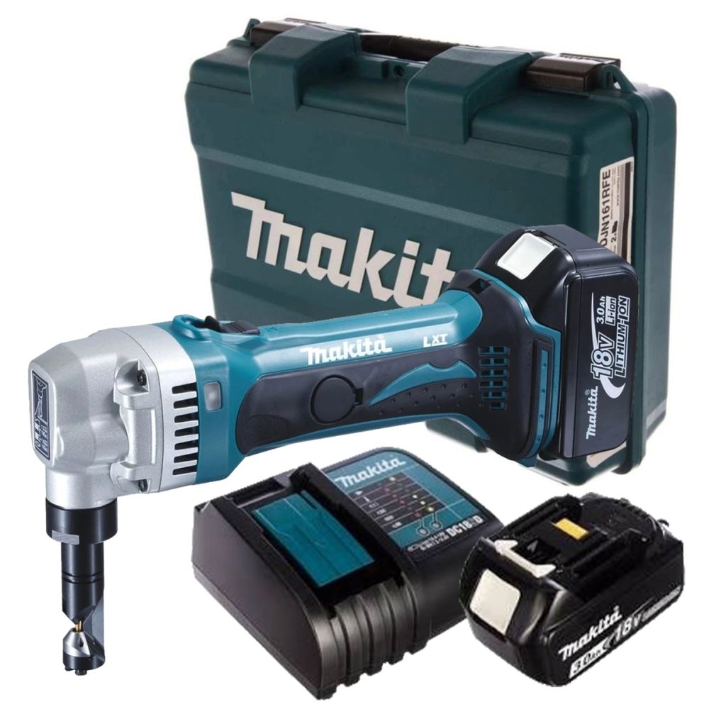 Аккумуляторные ножницы Makita DJN161RFE, 18 В, , 1900 ход/мин, с 2 АКБ 3 Ач и ЗУ, в кейсе