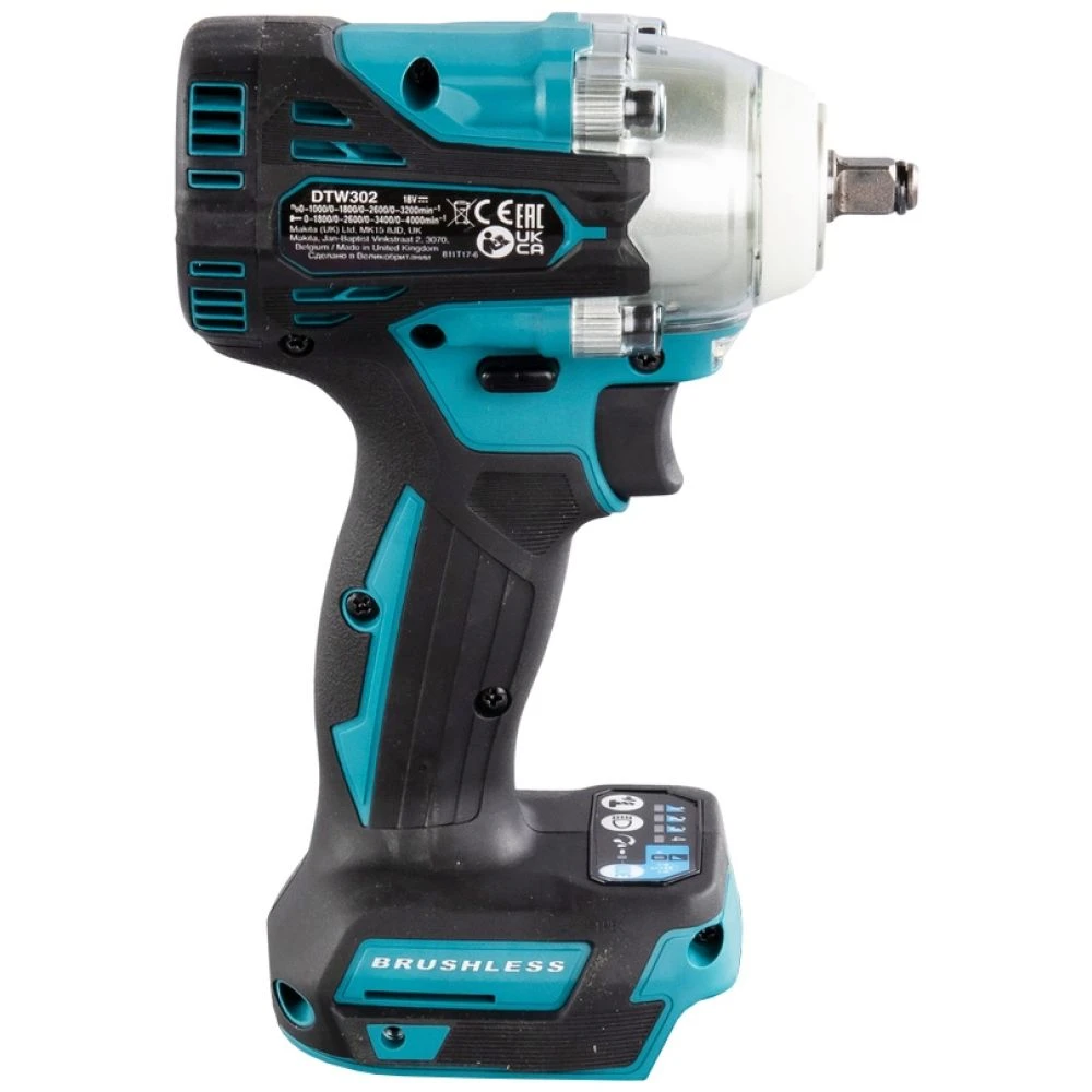 Аккумуляторный ударный гайковерт Makita DTW302Z, 18 В, 300 Нм, 4000 уд/мин, без АКБ и ЗУ