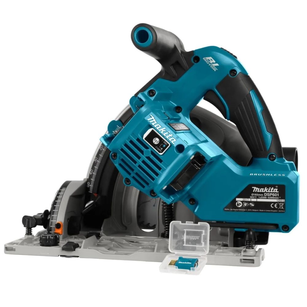 Аккумуляторная дисковая пила Makita DSP601ZU, 18 В, 165 мм, 6300 об/мин, без АКБ и ЗУ