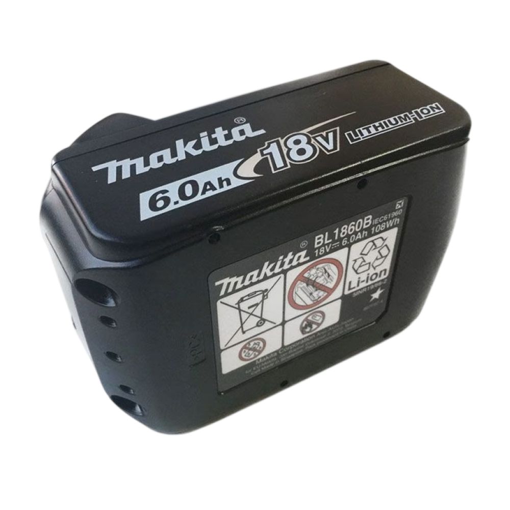 Аккумулятор Makita BL1860B, Li-Ion, 18 В, 6 Ач, 1 шт. (197422-4)