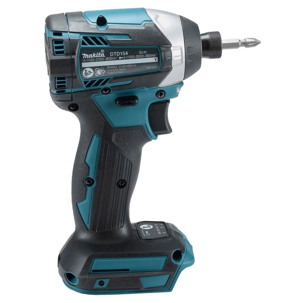 Аккумуляторный набор Makita, 18 В: перфоратор DHR202 + шуруповерт DTD154, с АКБ 3 Ач и ЗУ, в кейсе