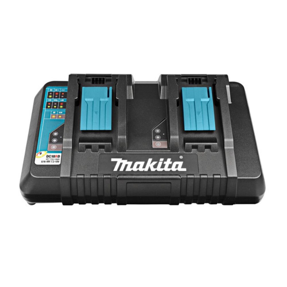 Набор Makita: аккумуляторная цепная пила DUC356Z + 2 аккумулятора 5 Ач BL1850B + зарядное устройство DC18RD, PT965