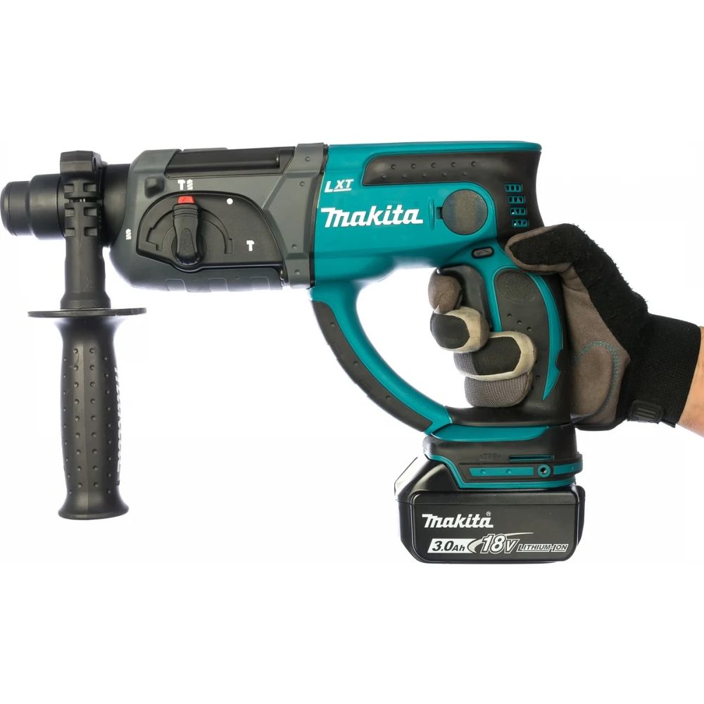 Аккумуляторный перфоратор Makita DHR202RFE, 18 В, 1.9 Дж, 4000 уд/мин, с 2 АКБ 3 Ач и ЗУ, в кейсе