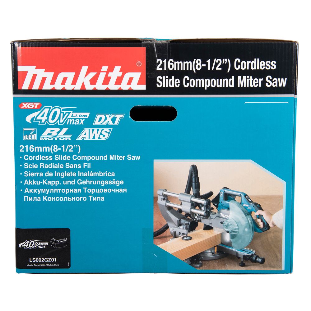 Аккумуляторная торцовочная пила Makita XGT, LS002GZ01