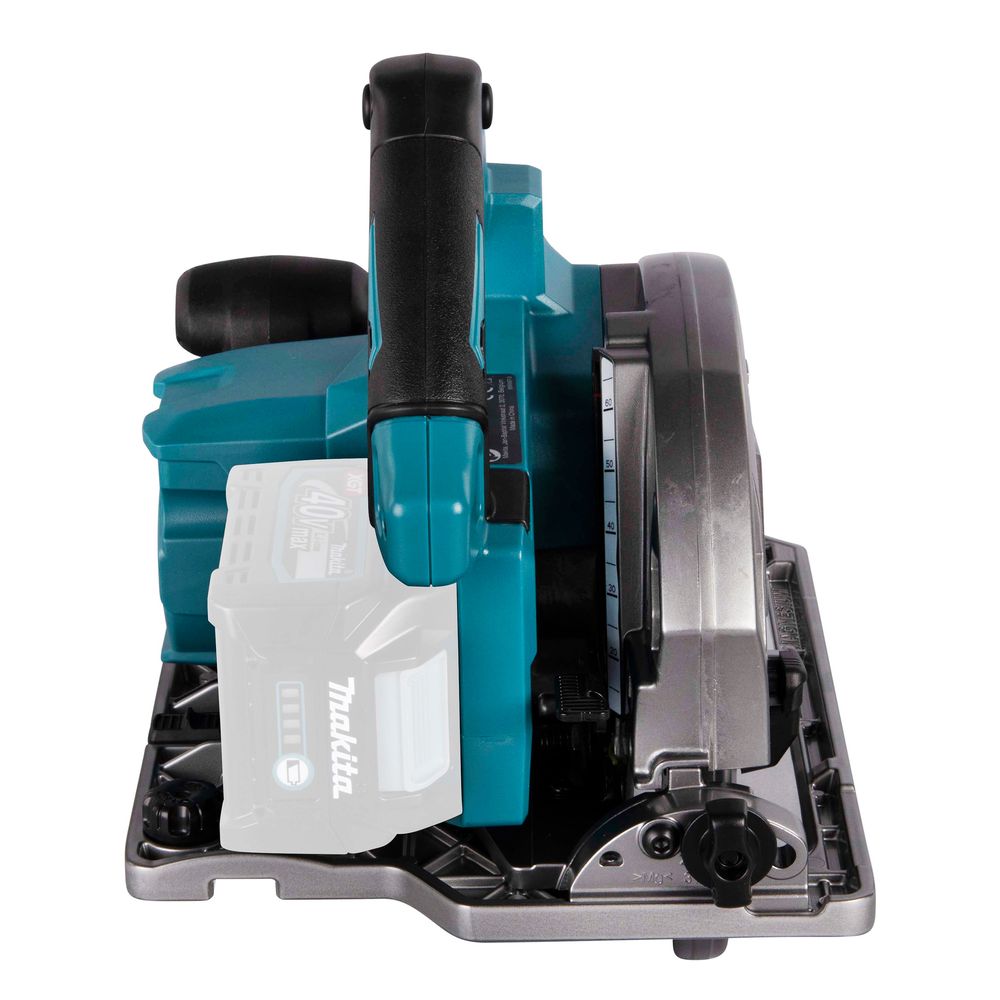 Набор Makita: аккумуляторная дисковая пила HS004GZ01, 40 В, 190 мм, 6000 об/мин + АКБ BL4040, 40 В, 4 Ач + быстрое ЗУ DC40RA, PT1033