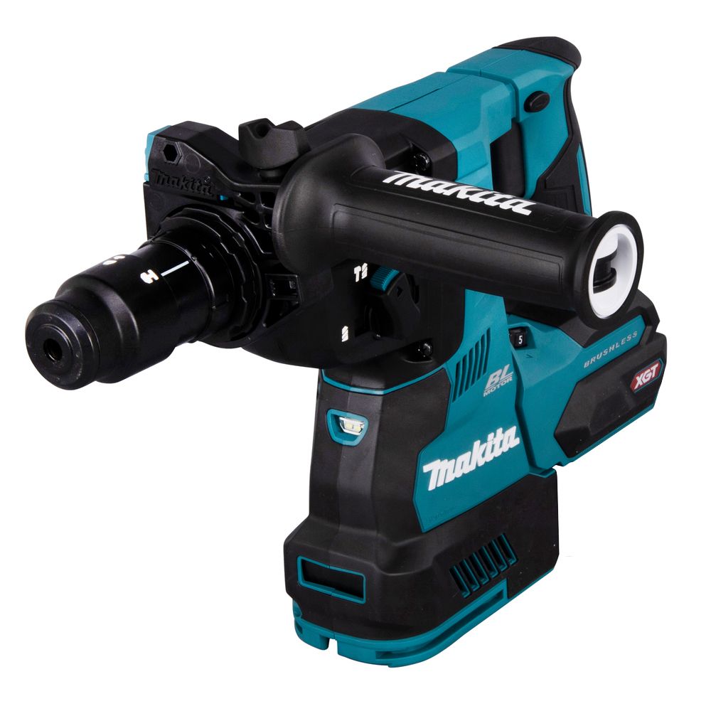 Набор Makita: аккумуляторный перфоратор HR004GZ, 40 В, 2.9 Дж, 5000 уд/мин + АКБ BL4040, 40 В, 4 Ач + быстрое ЗУ DC40RA, PT1034
