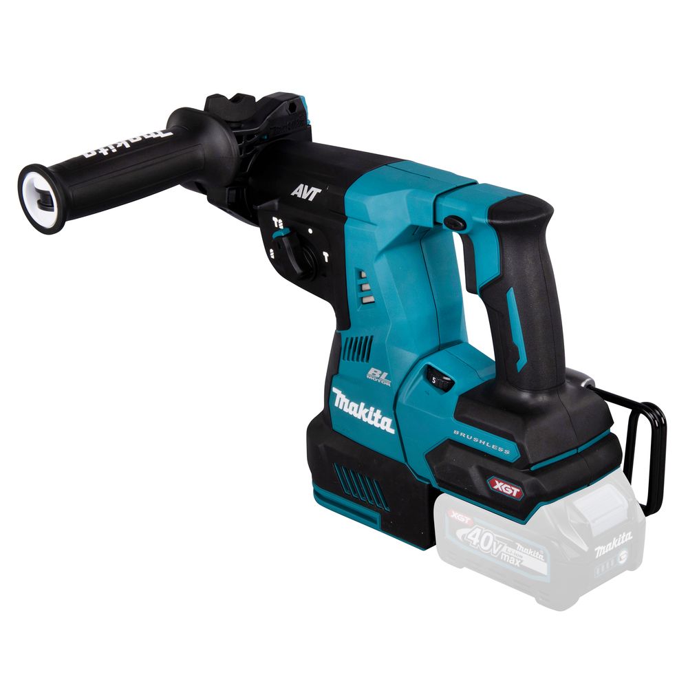 Набор Makita: аккумуляторный перфоратор HR004GZ, 40 В, 2.9 Дж, 5000 уд/мин + АКБ BL4040, 40 В, 4 Ач + быстрое ЗУ DC40RA, PT1034