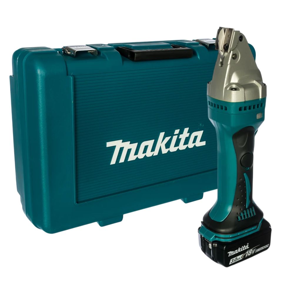 Аккумуляторные ножницы Makita DJS161RFE, 18 В, 2.5 мм, 4300 ход/мин, с 2 АКБ 3 Ач и ЗУ, в кейсе