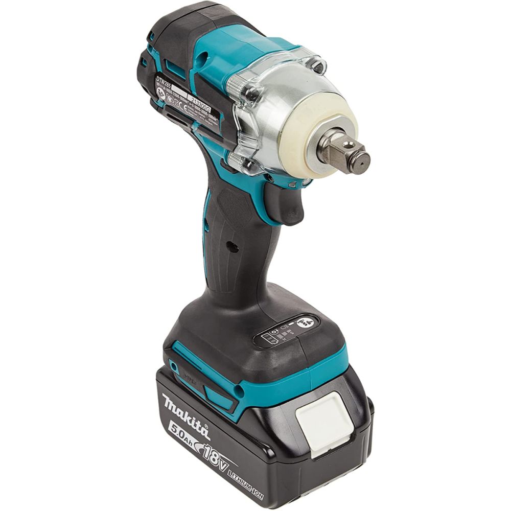 Аккумуляторный ударный гайковерт Makita, 18 В, 280 Нм, 2800 об/мин, 3500 уд/мин, с 2 АКБ 5 Ач и ЗУ, в кейсе MakPac, DTW285RTJ