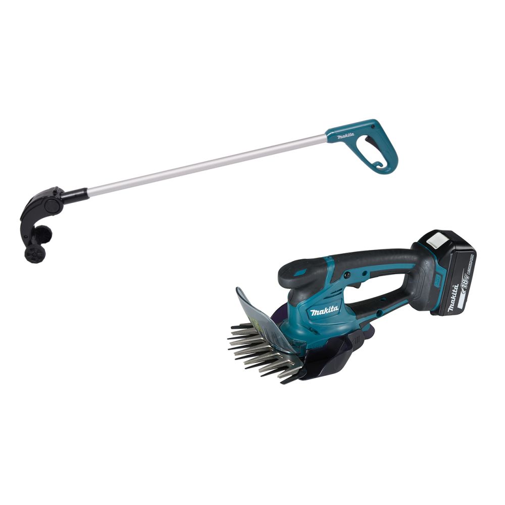 Набор Makita: аккумуляторные садовые ножницы DUM604SYX 18 В, 20 см + телескопическая штанга 198516-8, с АКБ 1.5 Ач и ЗУ, PT969