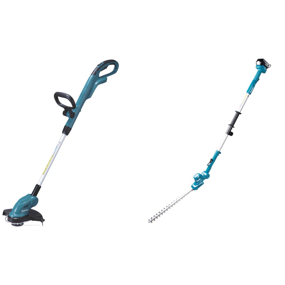 Набор: аккумуляторный штанговый кусторез Makita DUN461WSF с АКБ и ЗУ + аккумуляторный триммер Makita DUR181Z