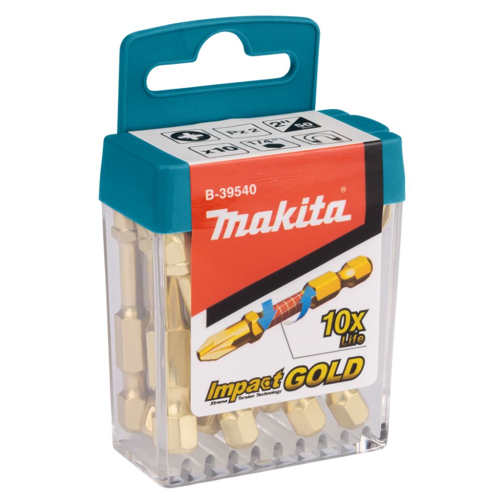 Набор насадок Makita Impact Gold PZ2, 50 мм, E-form (MZ), B-39540