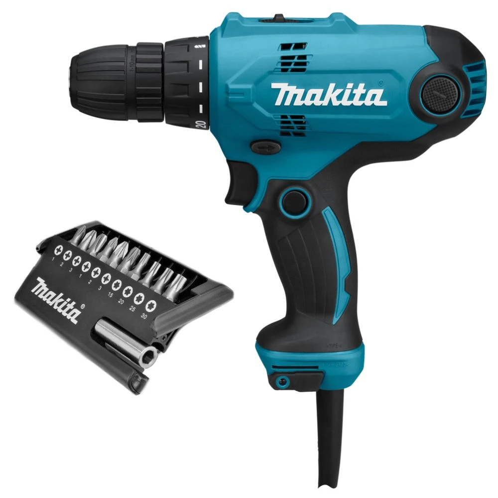 Дрель-шуруповерт Makita DF0300X2, 320 Вт, 1500 об/мин