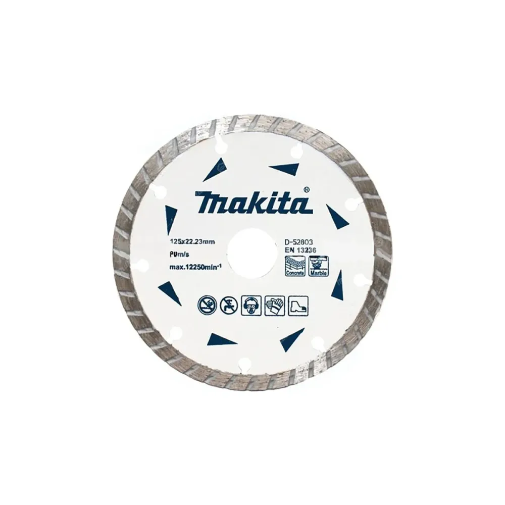 Диск алмазный Makita D-52803, по бетону/мрамору, 125х22.23 мм