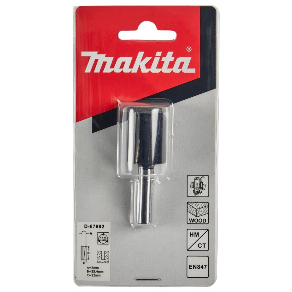 Фреза Makita пазовая "Standard", 22х57.4х25.4 мм (D-67882)