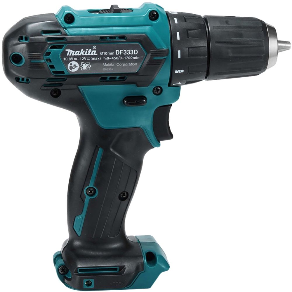 Аккумуляторная дрель-шуруповерт Makita DF333DWME, 12 В, 1700 об/мин, с 2 АКБ 4 Ач и ЗУ, в кейсе
