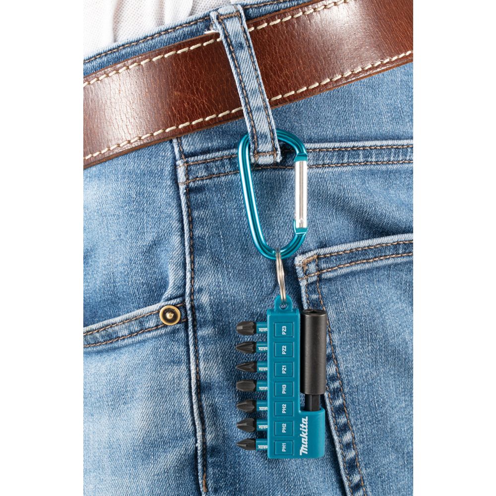 Бита Makita PH1,2XPH2,PH3,PZ1,PZ2,PZ3, 25 мм, хвостовик 1/4", 8 шт. (E-11994)