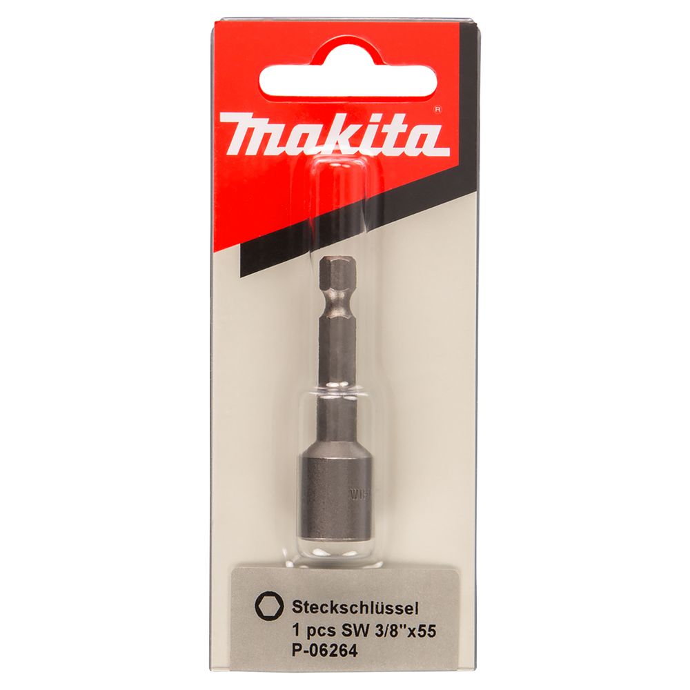 Торцовая головка Makita 3/8"х65 мм, P-06264