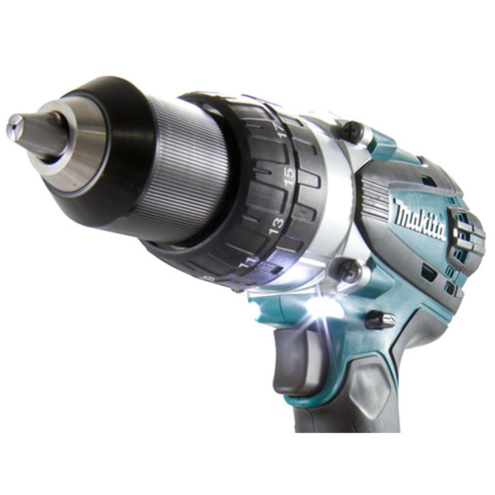 Аккумуляторная дрель-шуруповерт Makita DDF458RFE, 18 В, 2000 об/мин, с 2 АКБ 3 Ач и ЗУ, в кейсе