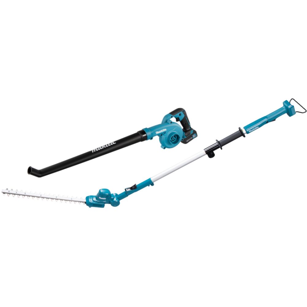 Аккумуляторный набор садовой техники Makita, 12 В: кусторез-высоторез UN460WD + воздуходувка UB101D, с АКБ 2 Ач и ЗУ