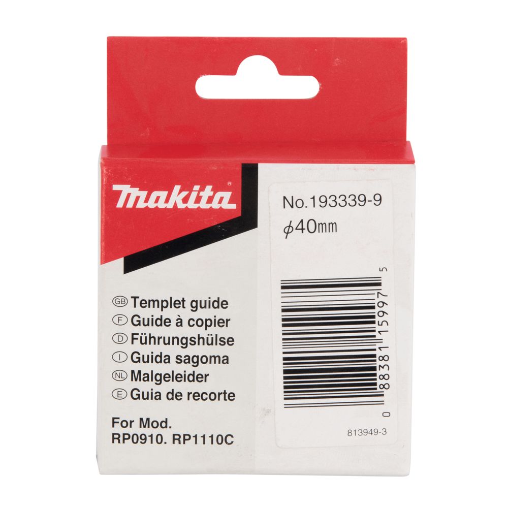 Направляющая втулка для фрезера Makita 37x40x13, для RP0910/RP1110C, 193339-9