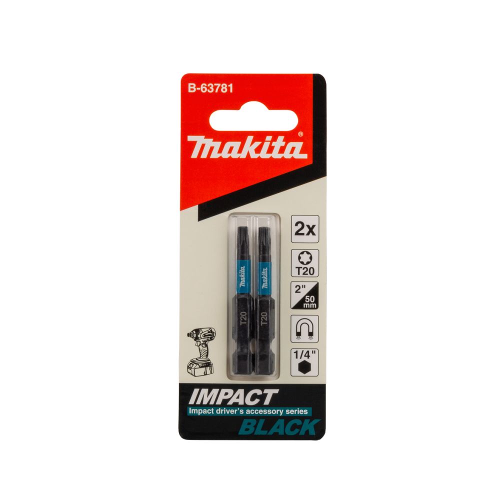Бита Makita , 50 мм, хвостовик 1/4", 2 шт. (B-63781)
