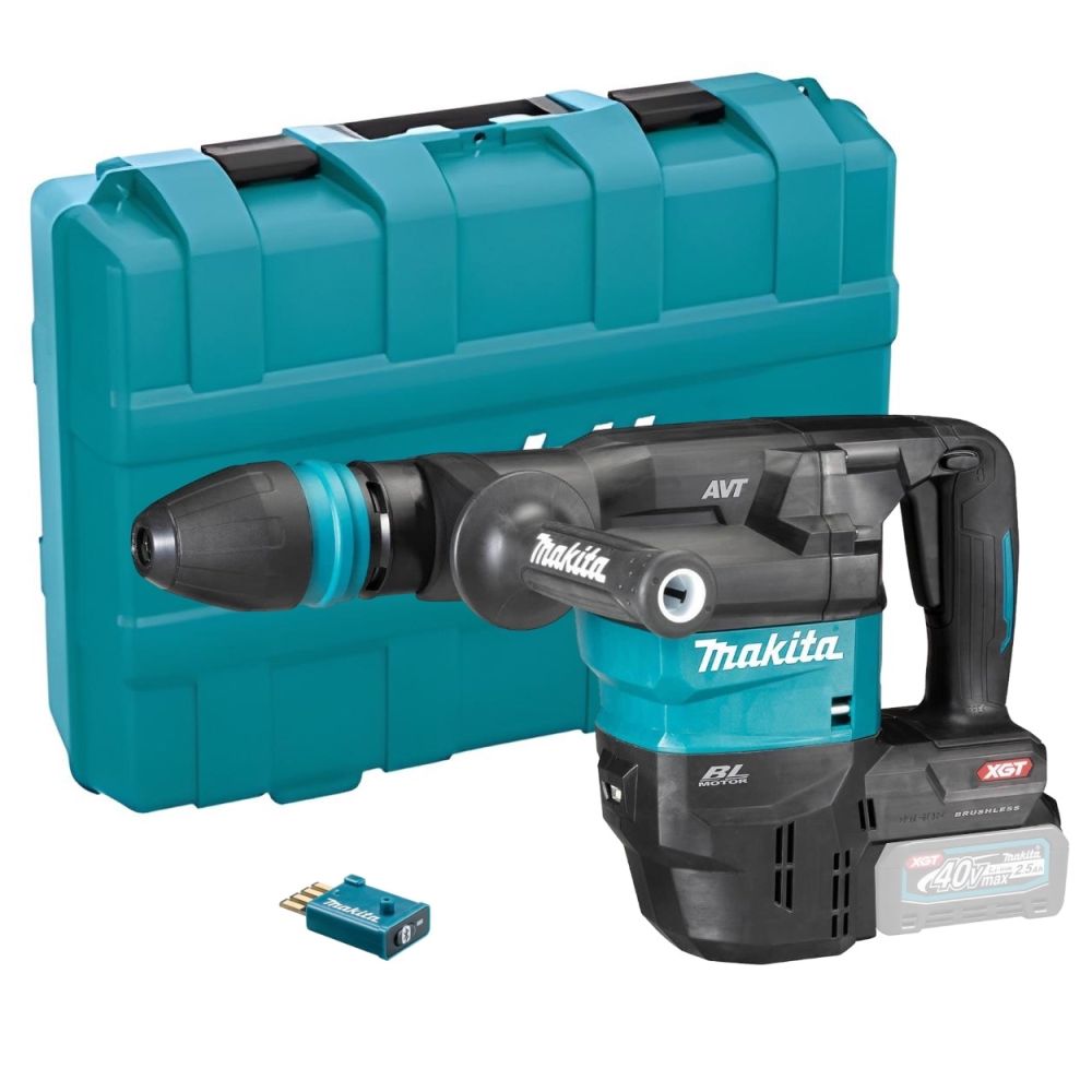 Аккумуляторный отбойный молоток Makita SDS max 40 В 9,4 Дж без акб и з/у, в кейсе, HM001GZ02