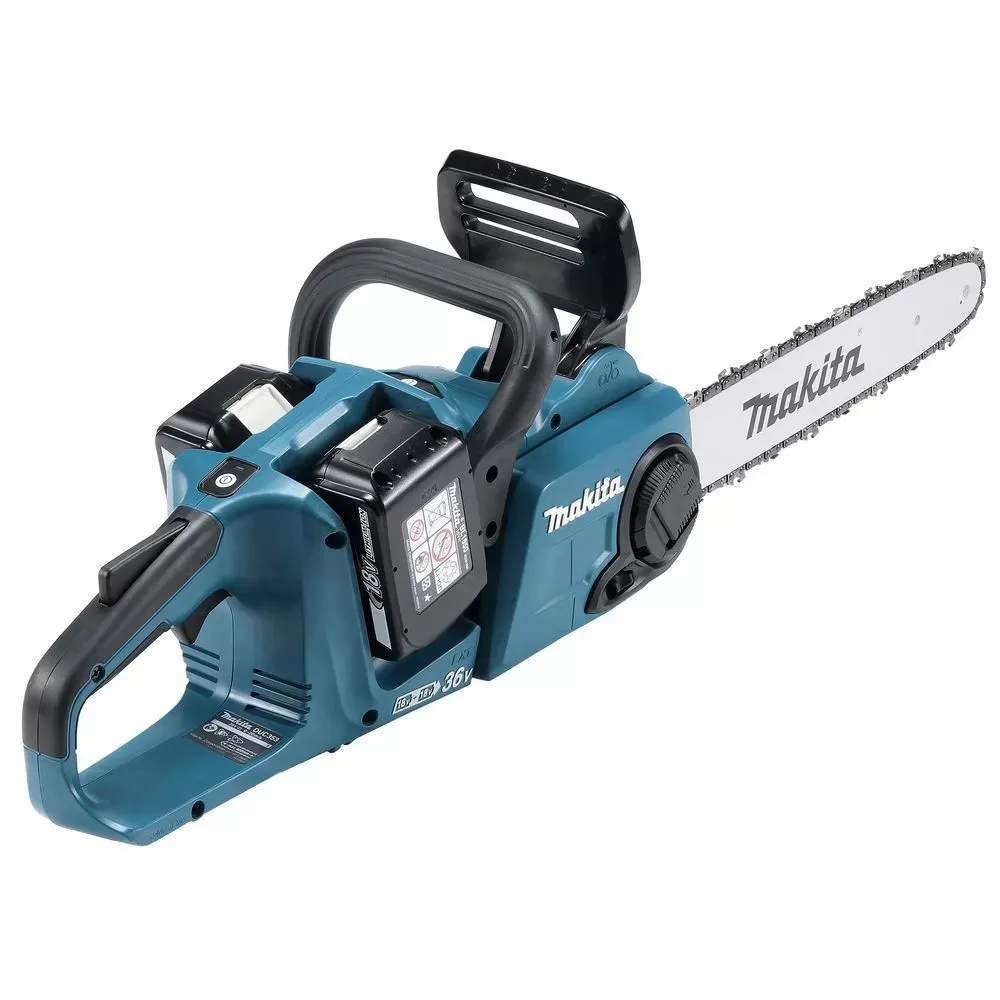 Аккумуляторная цепная пила Makita DUC353RF2, 2x18 В, 35 см, 20 м/с, с 2 АКБ 3 Ач и ЗУ