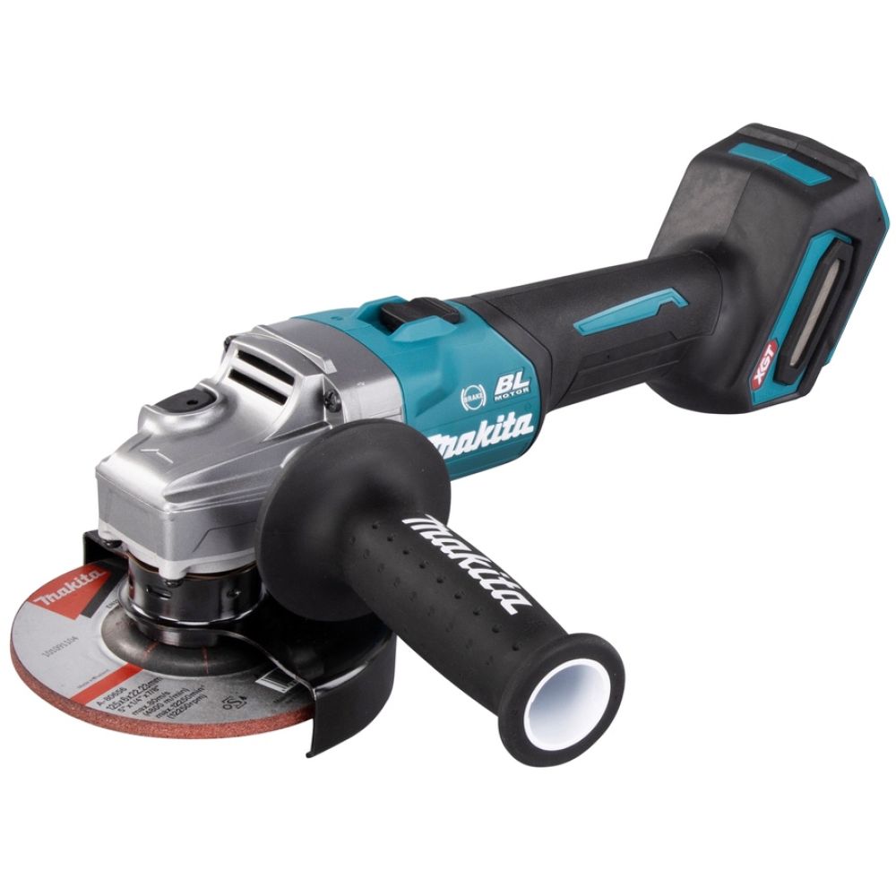 Аккумуляторная угловая шлифмашина Makita GA005GM201, 40 В, 125 мм, 8500 об/мин, с 2 АКБ 4 Ач и ЗУ, в кейсе