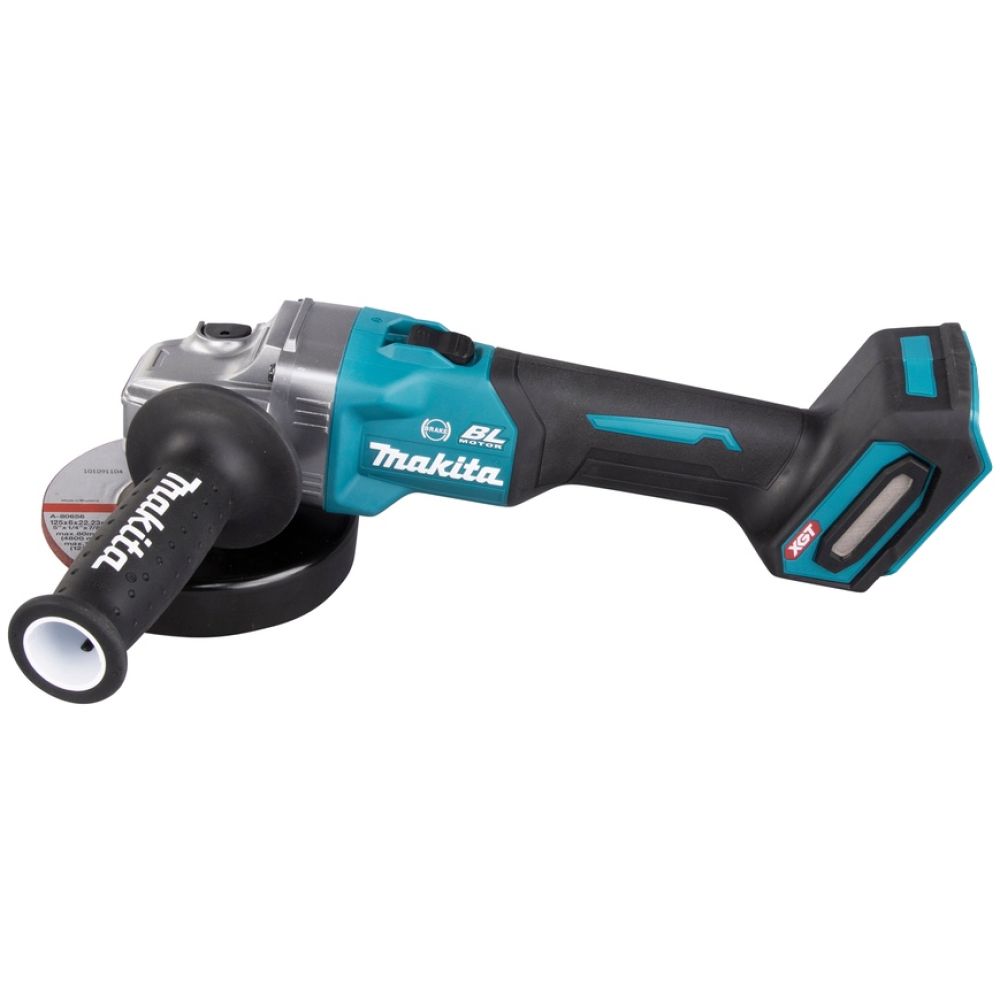 Аккумуляторная угловая шлифмашина Makita GA005GM201, 40 В, 125 мм, 8500 об/мин, с 2 АКБ 4 Ач и ЗУ, в кейсе