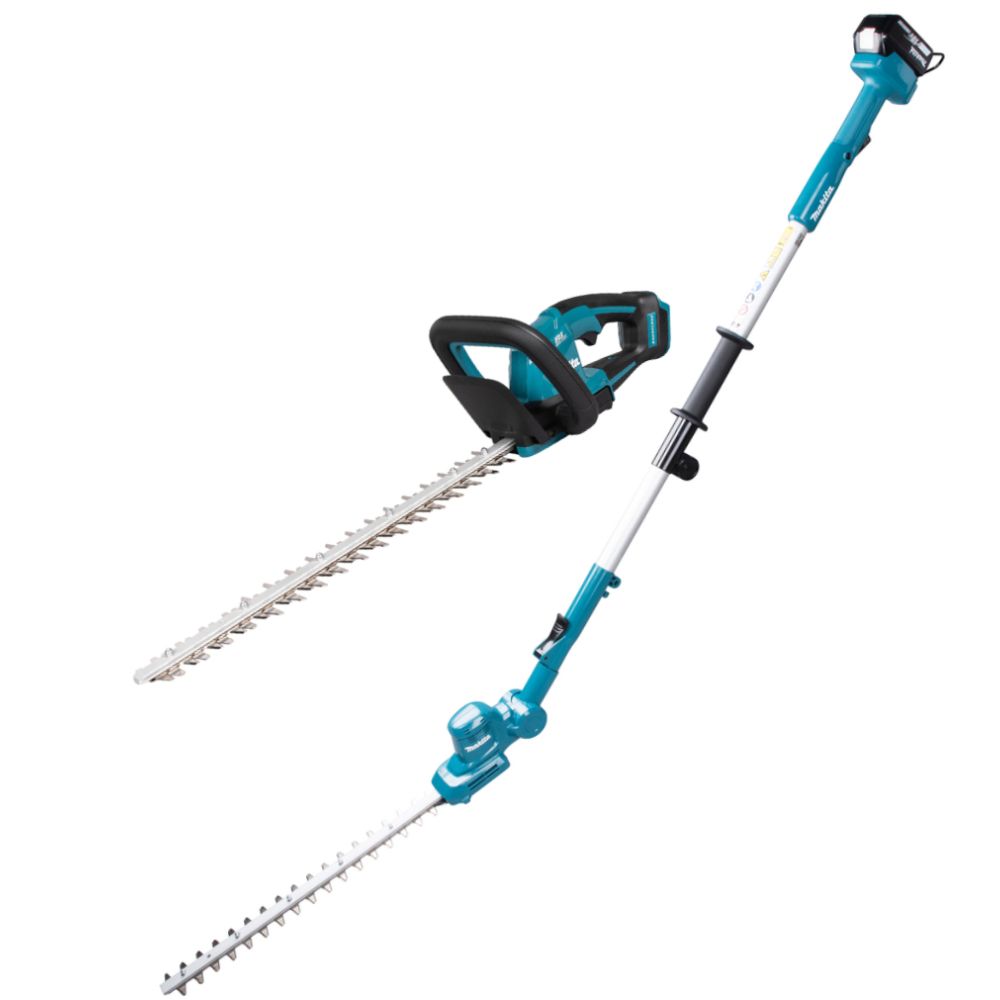 Аккумуляторный набор садовой техники Makita, 18 В: кусторез-высоторез DUN461W + кусторез DUH506, с АКБ 3 Ач и ЗУ