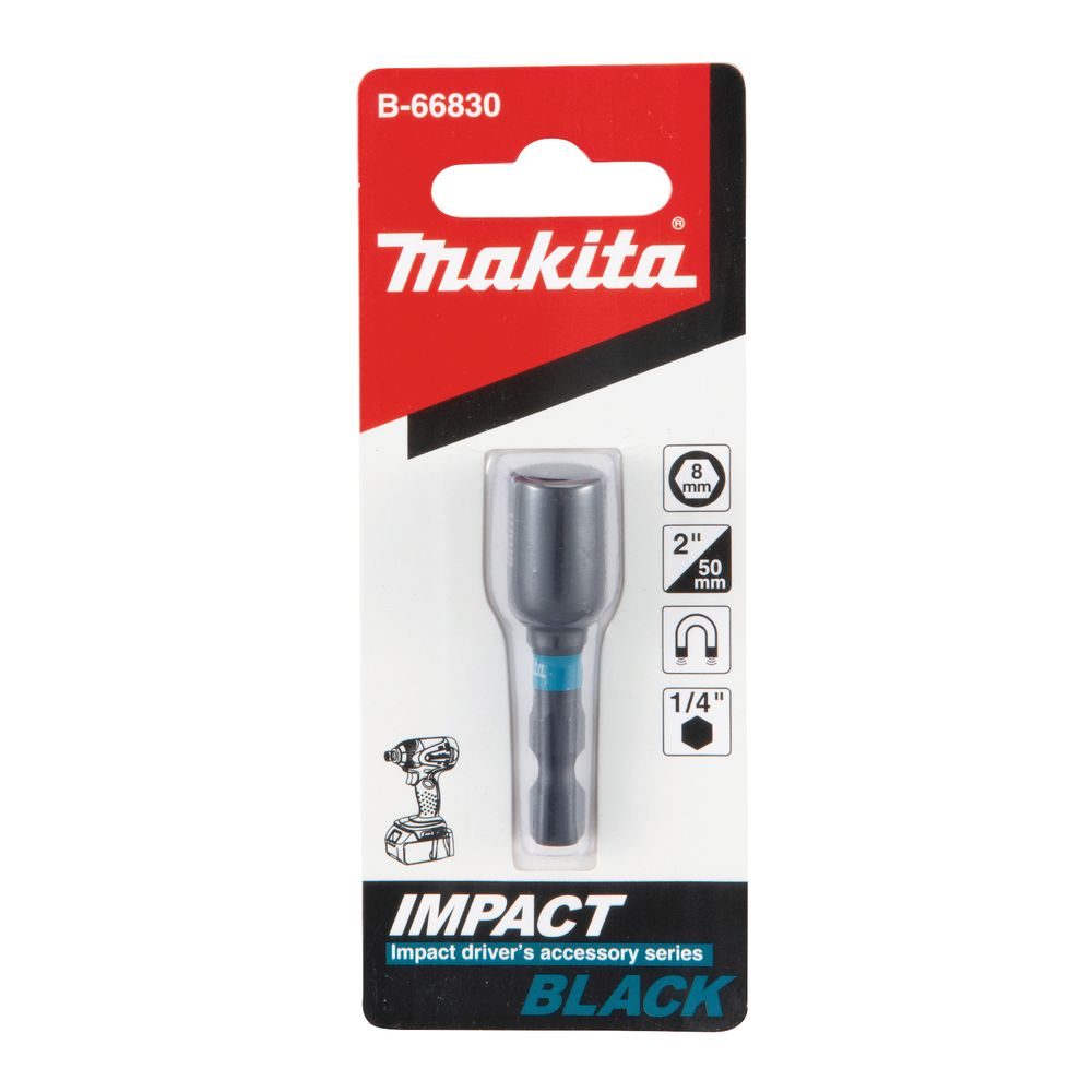 Магнитная торцовая головка Makita Impact Black 8x50, B-66830