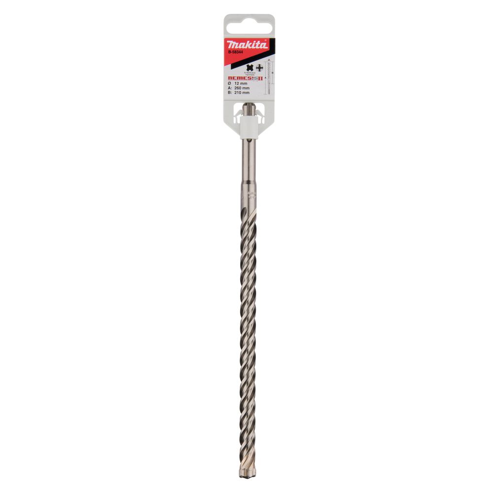 Бур Makita SDS-plus Nemesis II 12x210x260, B-58344