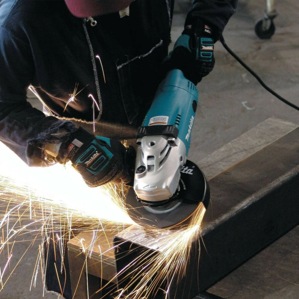 Набор Makita: угловая шлифмашина GA9020, 2200 Вт, 230 мм, 6600 об/мин + перчатки “Механик” PGH-160350-L, PT1011