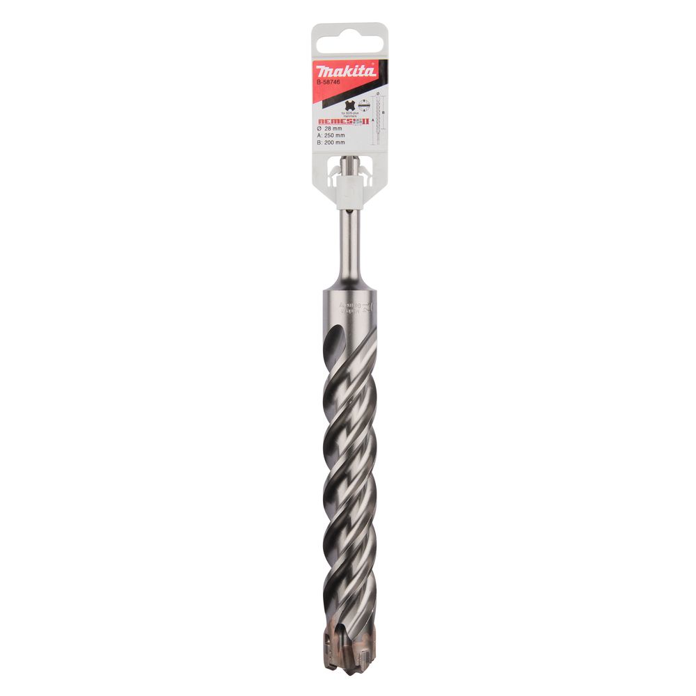 Бур Makita SDS-plus Nemesis II 28x200x250, B-58746