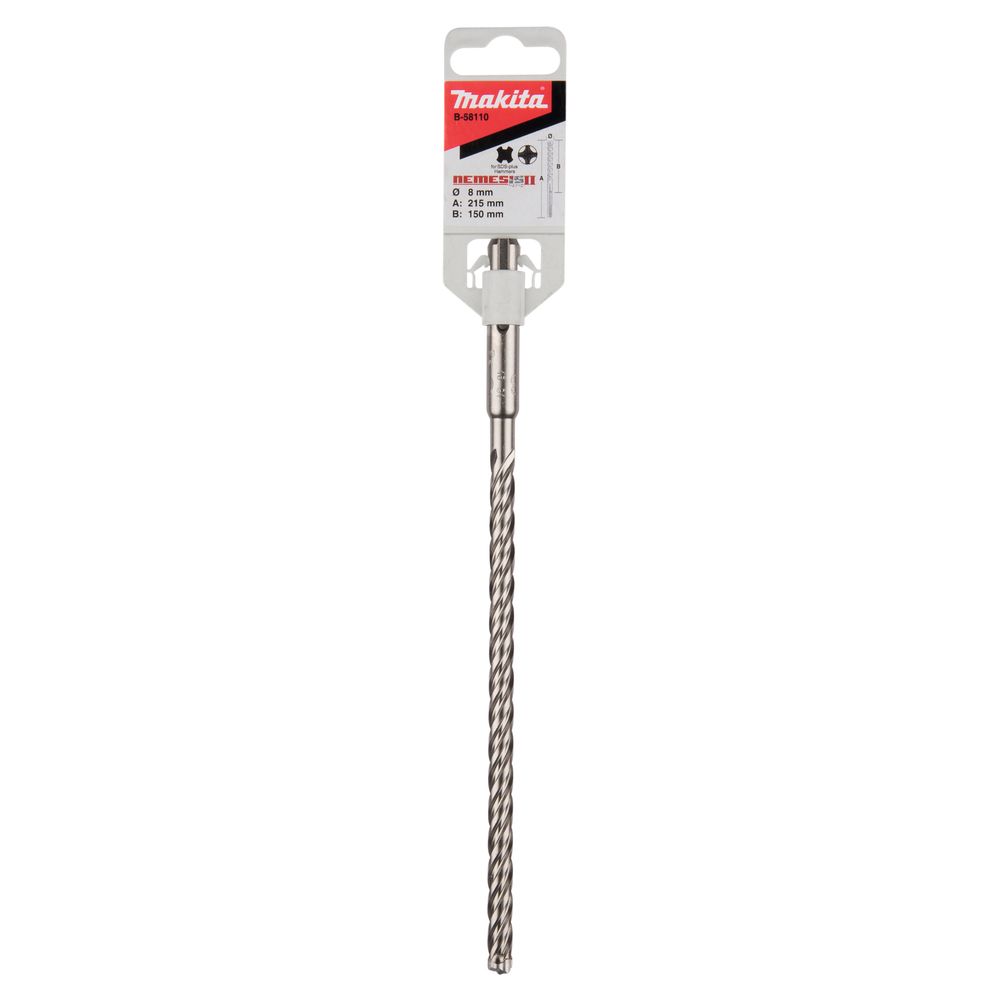 Бур Makita SDS-plus Nemesis II 8x150x215, B-58110