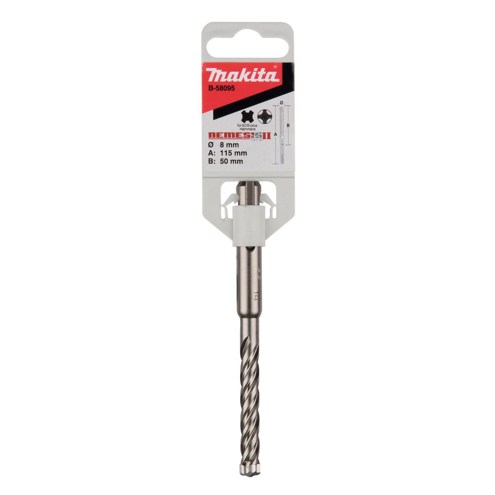 Бур Makita SDS-plus Nemesis II 8x50x115, B-58095