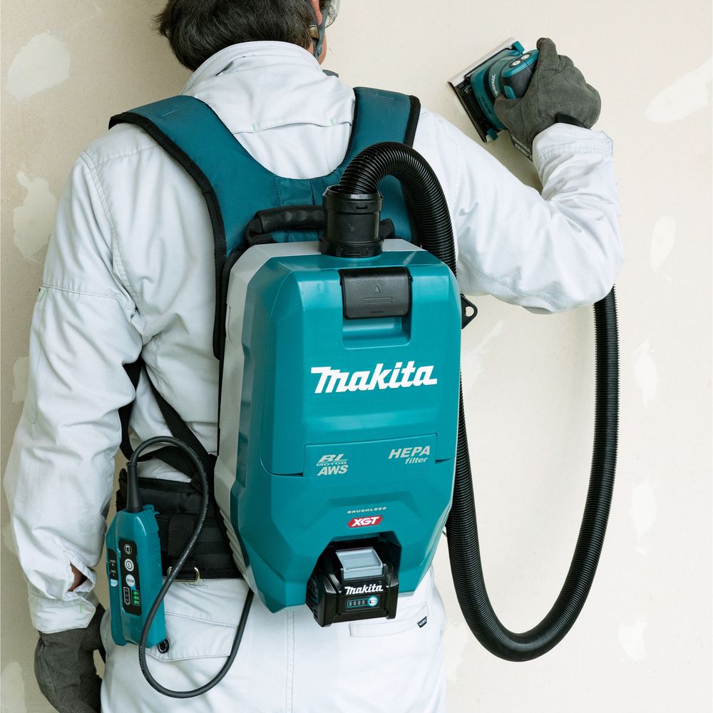 Аккумуляторный ранцевый пылесос Makita VC009G, 40 В, 2 л, с АКБ 5 Ач, без ЗУ (DUST-KITM10)
