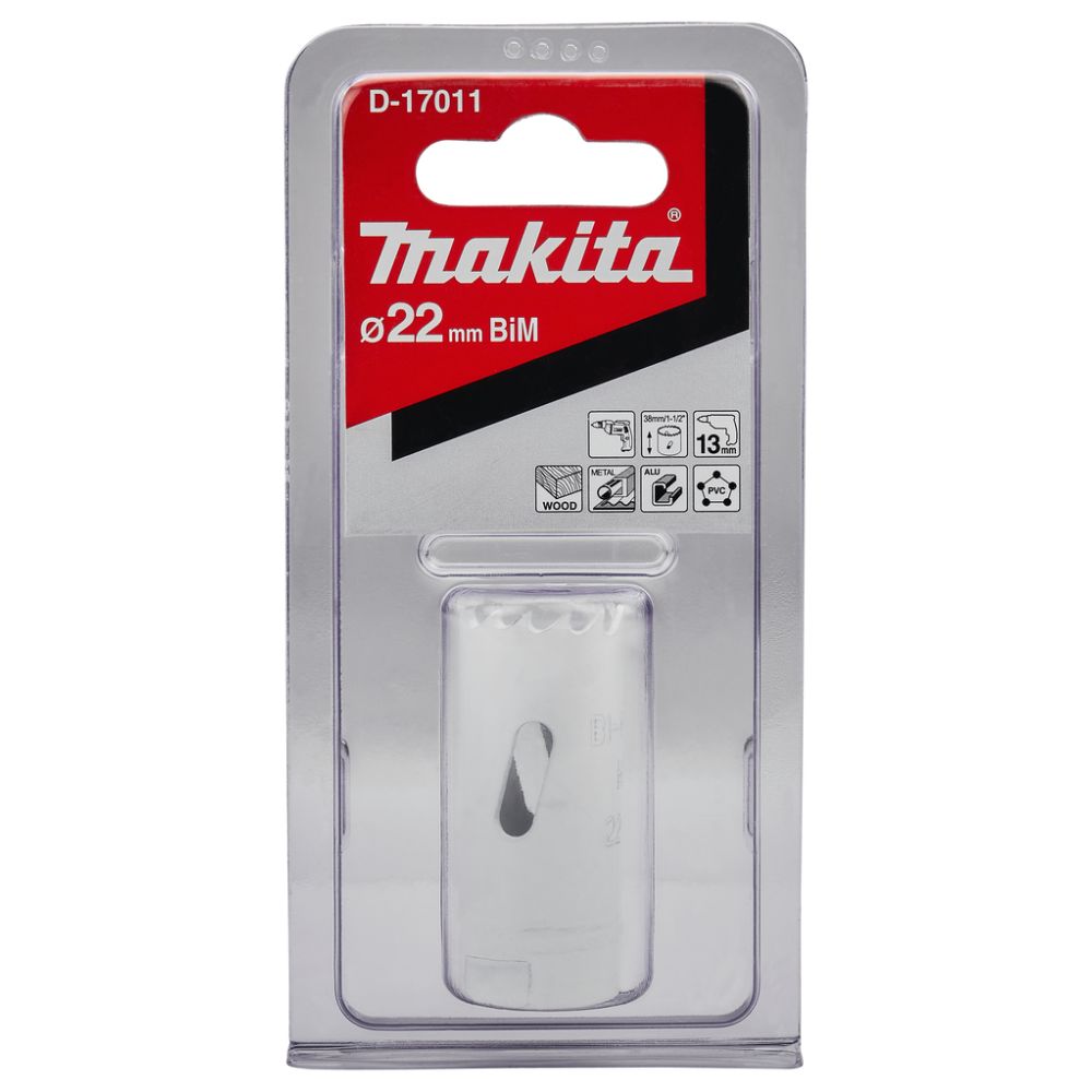Коронка биметаллическая Makita 22х38 мм, D-17011