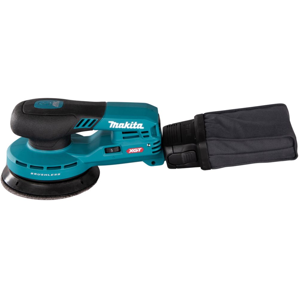 Аккумуляторная эксцентриковая шлифмашина Makita BO003CGZ, 40 В, 125 мм, 10000 кол/мин, с выносной батареей, без АКБ и ЗУ