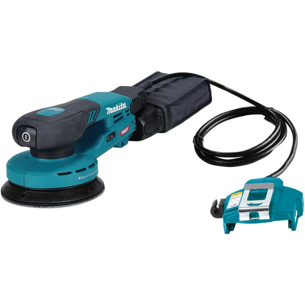 Аккумуляторная эксцентриковая шлифмашина Makita BO003CGZ, 40 В, 125 мм, 10000 кол/мин, с выносной батареей, без АКБ и ЗУ