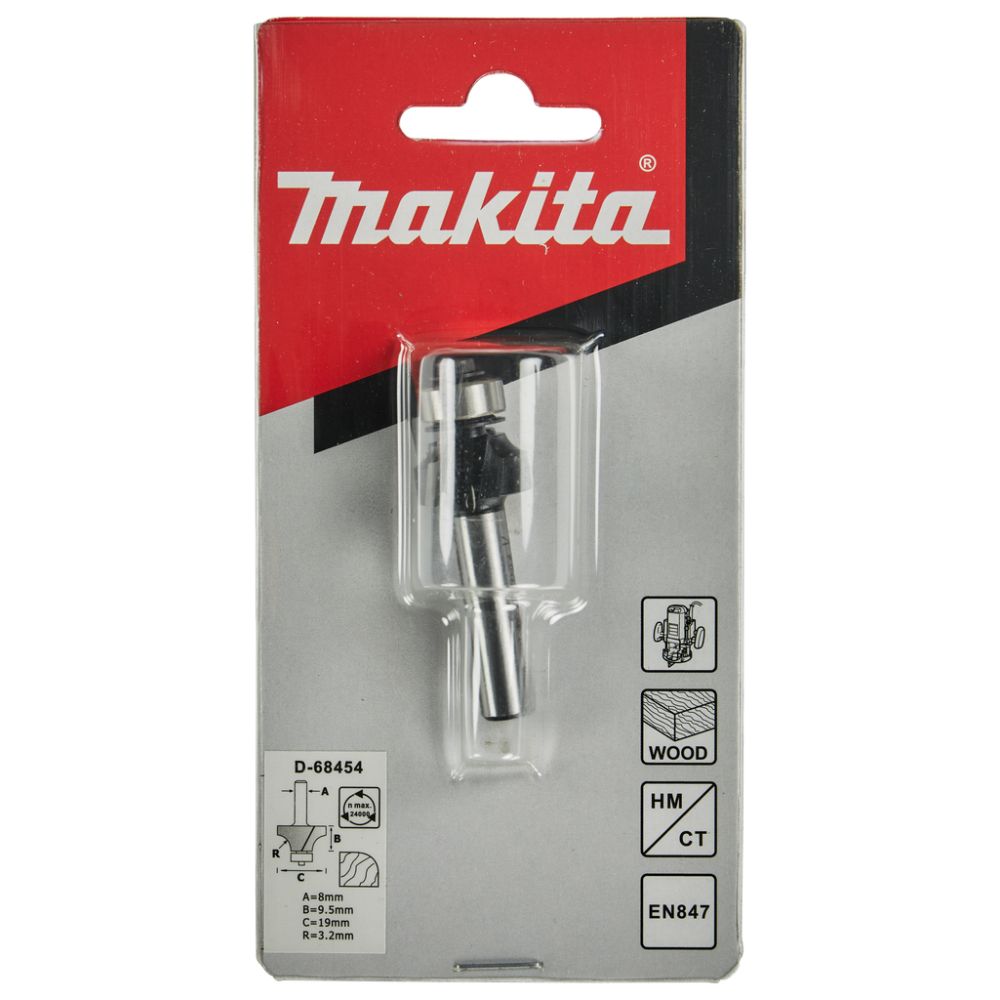 Фреза Makita кромочная калевочная "Standard", 19х53.4х9.4 мм (D-68454)