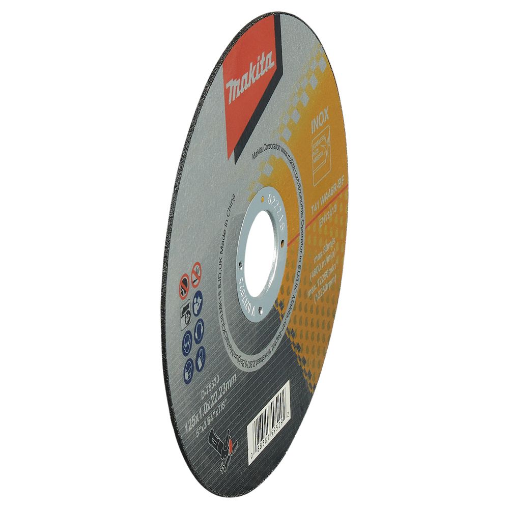 Абразивный отрезной диск Makita, для стали, 125х1х22.23 мм, D-75530