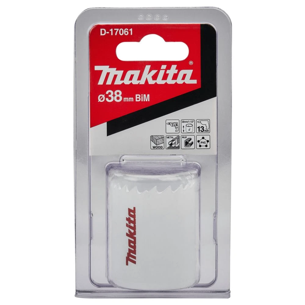 Коронка биметаллическая Makita 38х38 мм, D-17061