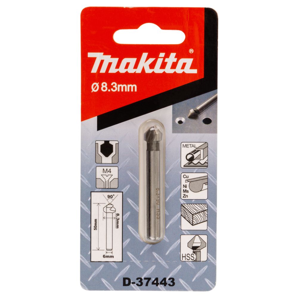 Зенковка Makita, 8.3х50 мм, 6 мм, (D-37443)
