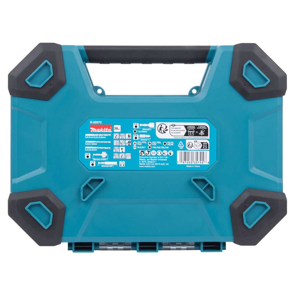 Комплект из 5 наборов оснастки Makita "Maccess" E-22573, 5х38 шт., в кейсе, (E-22573-5)