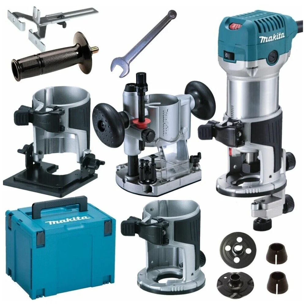 Кромочный фрезер Makita в кейсе MakPac-4, RT0702CX2J
