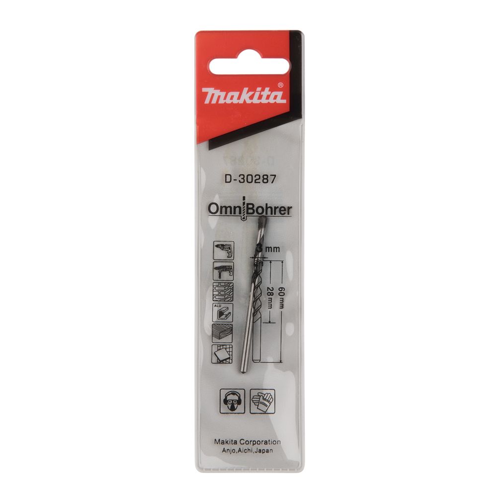 Сверло универсальное Makita 3х28x60, D-30287