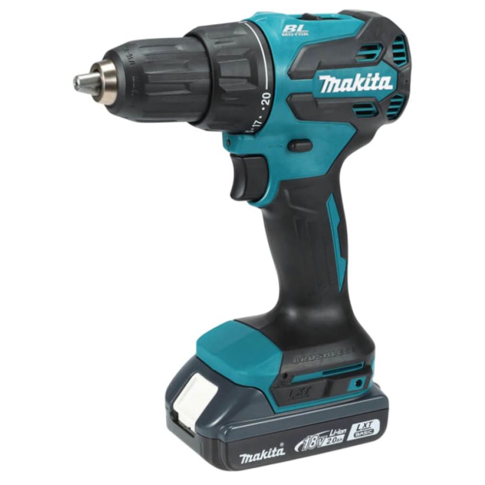 Аккумуляторная дрель-шуруповерт Makita DDF490WV, 18 В, 1900 об/мин, с АКБ 2 Ач и ЗУ, в кейсе